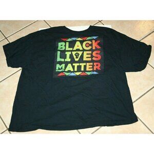 Black Lives Matter shirt mens 3XL short sleeve black adult womens Gildan